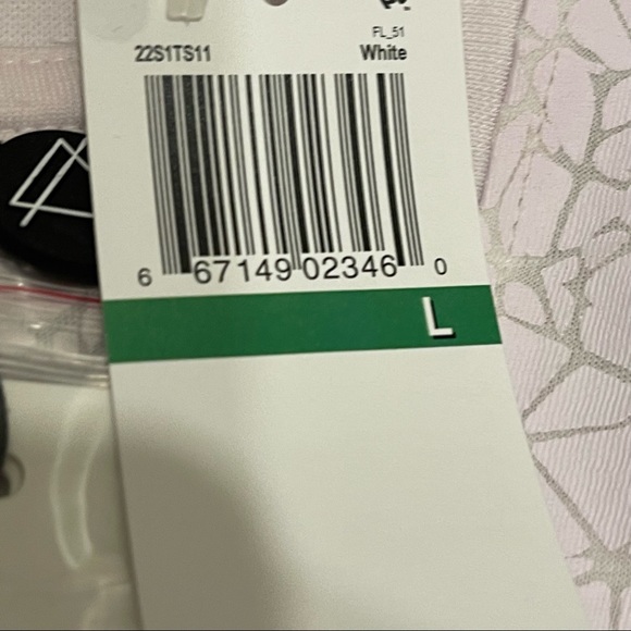 New Eleven Paris Men's Crackled Knit Tee Size Large Color White - Picture 4 of 5